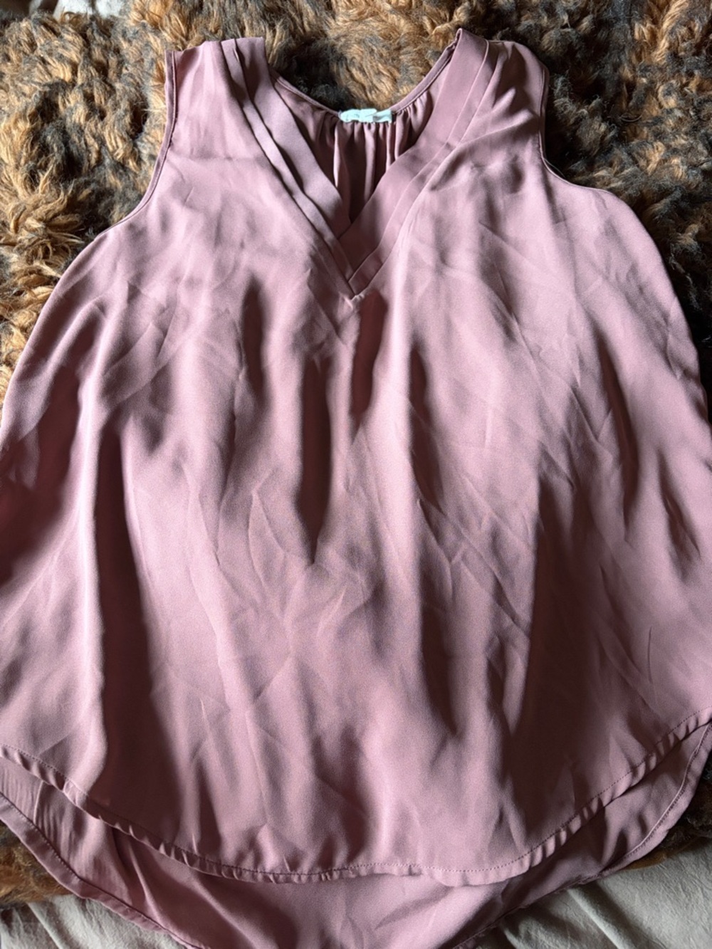 Maurices Dusty Rose V-Neck Sleeveless Camisole
